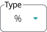 A labeled dropdown field